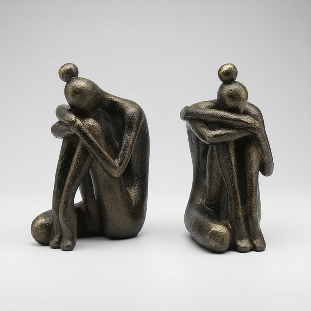Royora Abstract Thinker Sculpture for Modern Home Decor-Resin Figurine