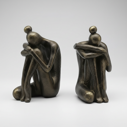 Royora Abstract Thinker Sculpture for Modern Home Decor-Resin Figurine