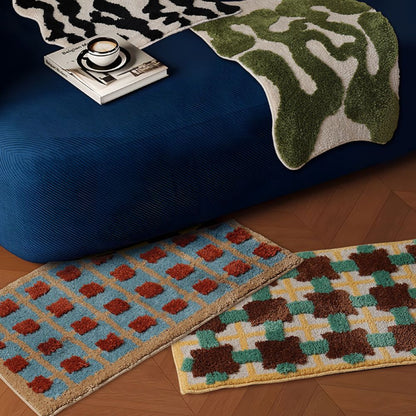 Moroccan Design Non-Slip Bath Mat with Quick-Dry Surface – Soft Fabric Bathroom Mat 6