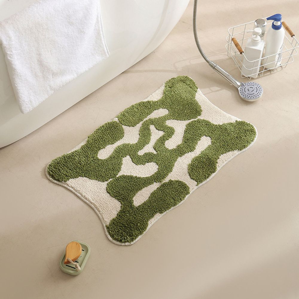 Moroccan Design Non-Slip Bath Mat with Quick-Dry Surface – Soft Fabric Bathroom Mat 8
