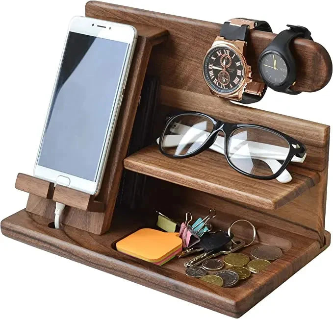 Multi-Function Desk Organizer with Phone Stand and Storage Tray 1