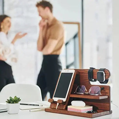 Multi-Function Desk Organizer with Phone Stand and Storage Tray 5