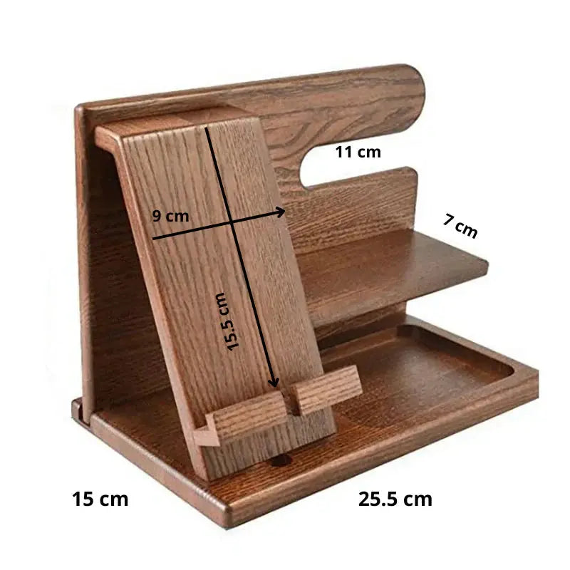 Multi-Function Desk Organizer with Phone Stand and Storage Tray 6