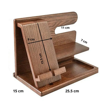 Multi-Function Desk Organizer with Phone Stand and Storage Tray 6