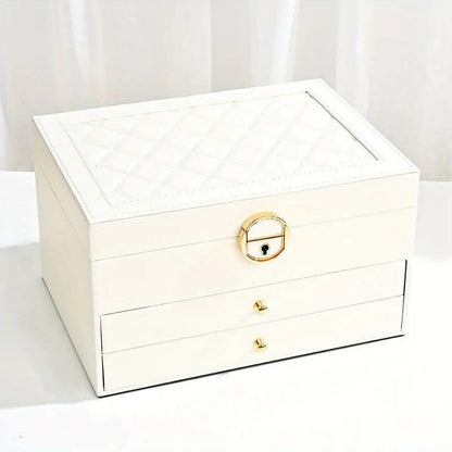 Multi-Layer Leather Jewelry Box | Rings, Necklaces & Bracelets | Organized Storage 1