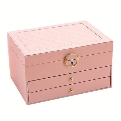 Multi-Layer Leather Jewelry Box | Rings, Necklaces & Bracelets | Organized Storage 2
