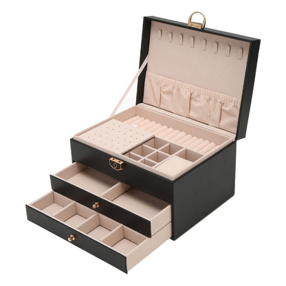 Multi-Layer Leather Jewelry Box | Rings, Necklaces & Bracelets | Organized Storage 6