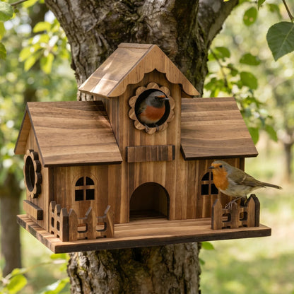 Nestra - Classic Untreated Birdhouse 0