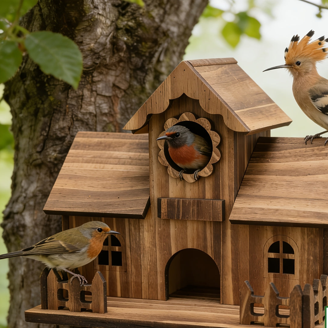 Nestra - Classic Untreated Birdhouse 3