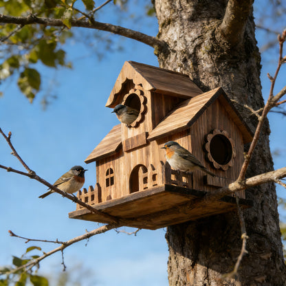 Nestra - Classic Untreated Birdhouse 5