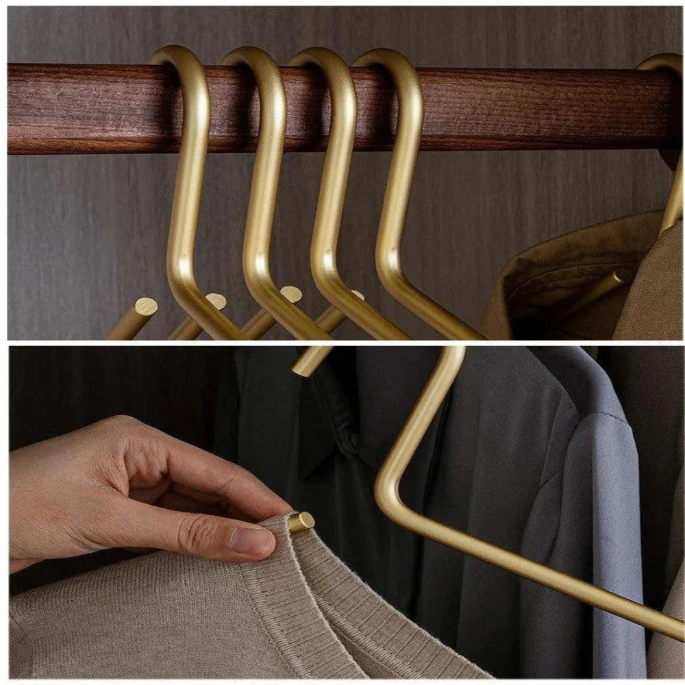 Non-Slip Clothes Hangers Set of 5 Space-Saving Closet Storage 5