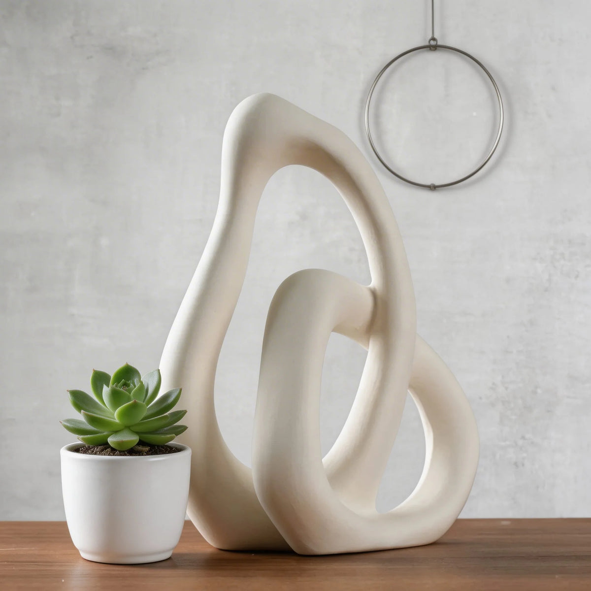 Nordic Ceramic Vase Irregular Shape for Dried Flowers Home Decoration Accent Piece 5