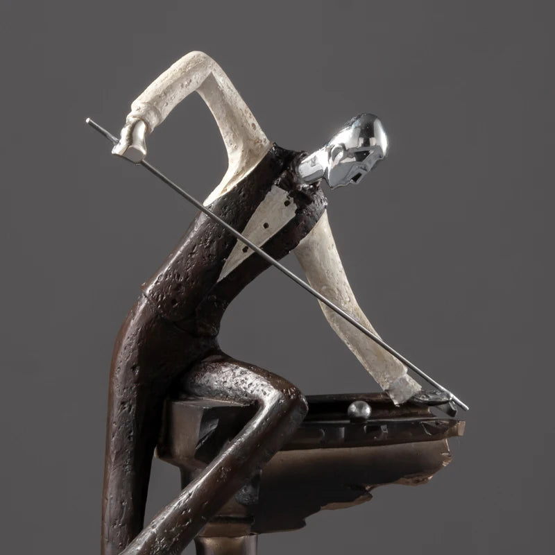 Nordic Snooker Billiards Resin Statue Sculpture Home Bar Décor 3