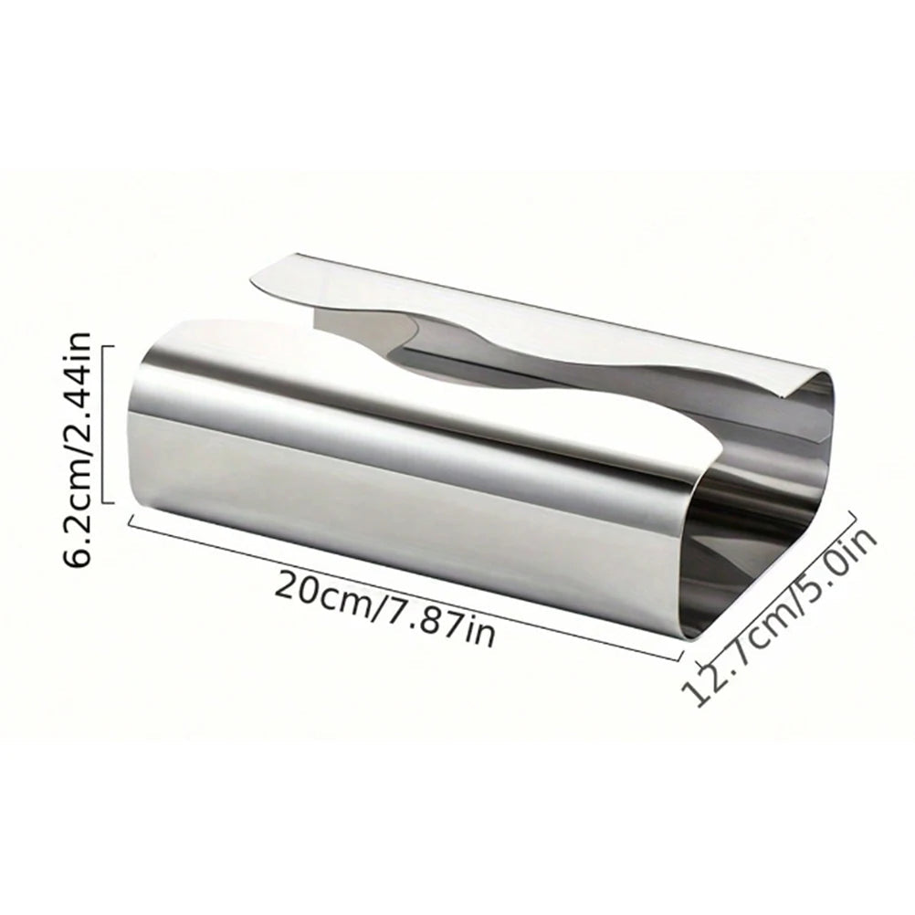 Nordic Stainless Steel Mirror Napkin Holder Desktop 3
