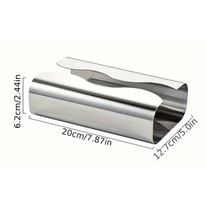 Nordic Stainless Steel Mirror Napkin Holder Desktop 3