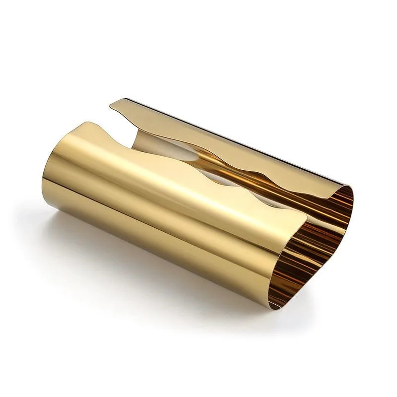 Nordic Stainless Steel Mirror Napkin Holder Desktop 8