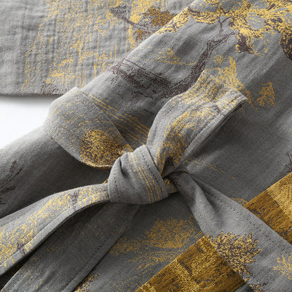 Eloria Waffle Cotton Kimono Robe for Women - Relaxed Fit Breathable Loungewear Bathrobe