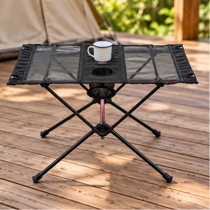 Royora Portable Folding Aluminium Camping Table-Lightweight Picnic Desk with Carry Bag