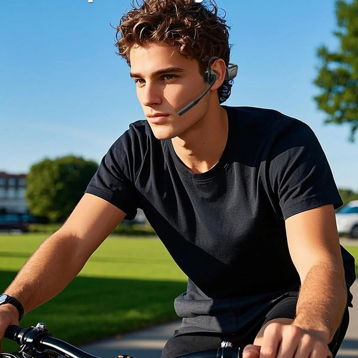 Open Ear Bluetooth Headphones with Boom Microphone & aptX Low Latency 3