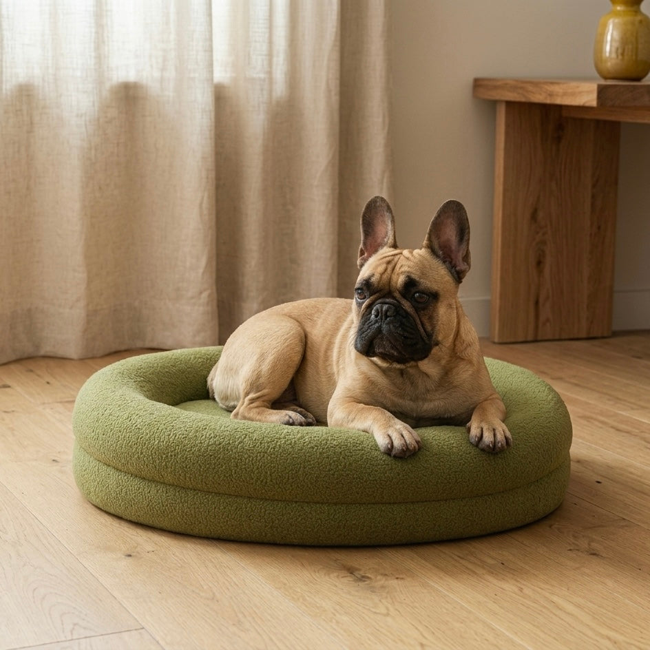 Orthopedic Dog Bed | Round Nest Design | Faux-Fur | Anti-Slip | Removable Washable Cover 1
