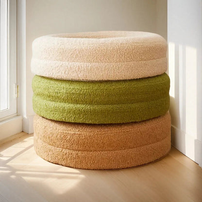 Orthopedic Dog Bed | Round Nest Design | Faux-Fur | Anti-Slip | Removable Washable Cover 2