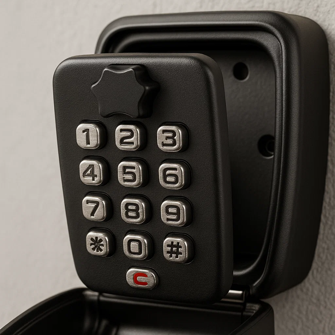 Outdoor Key Box – Weather-resistant metal, compact design for wall mounting in the garden or outdoor area 4