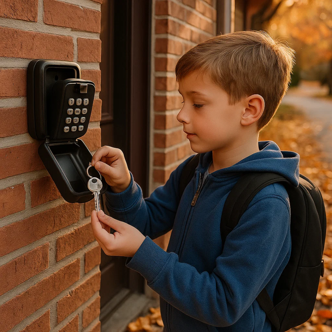 Outdoor Key Box – Weather-resistant metal, compact design for wall mounting in the garden or outdoor area 8