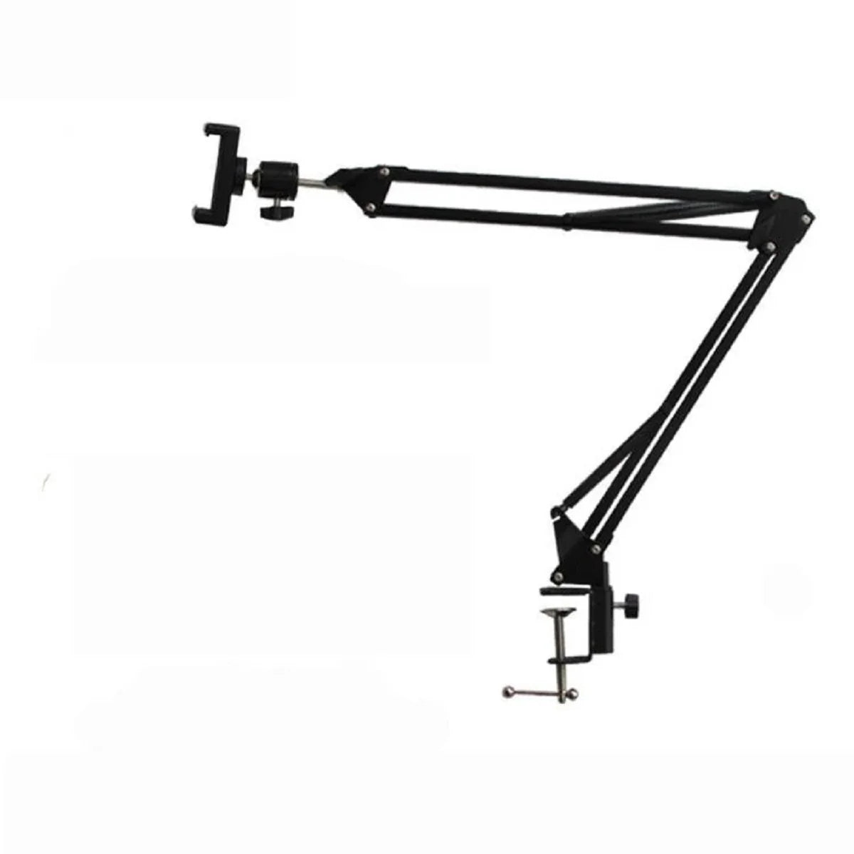 Overhead Phone Tripod with Ring Light Desktop Mount for Video Recording & Filming 0
