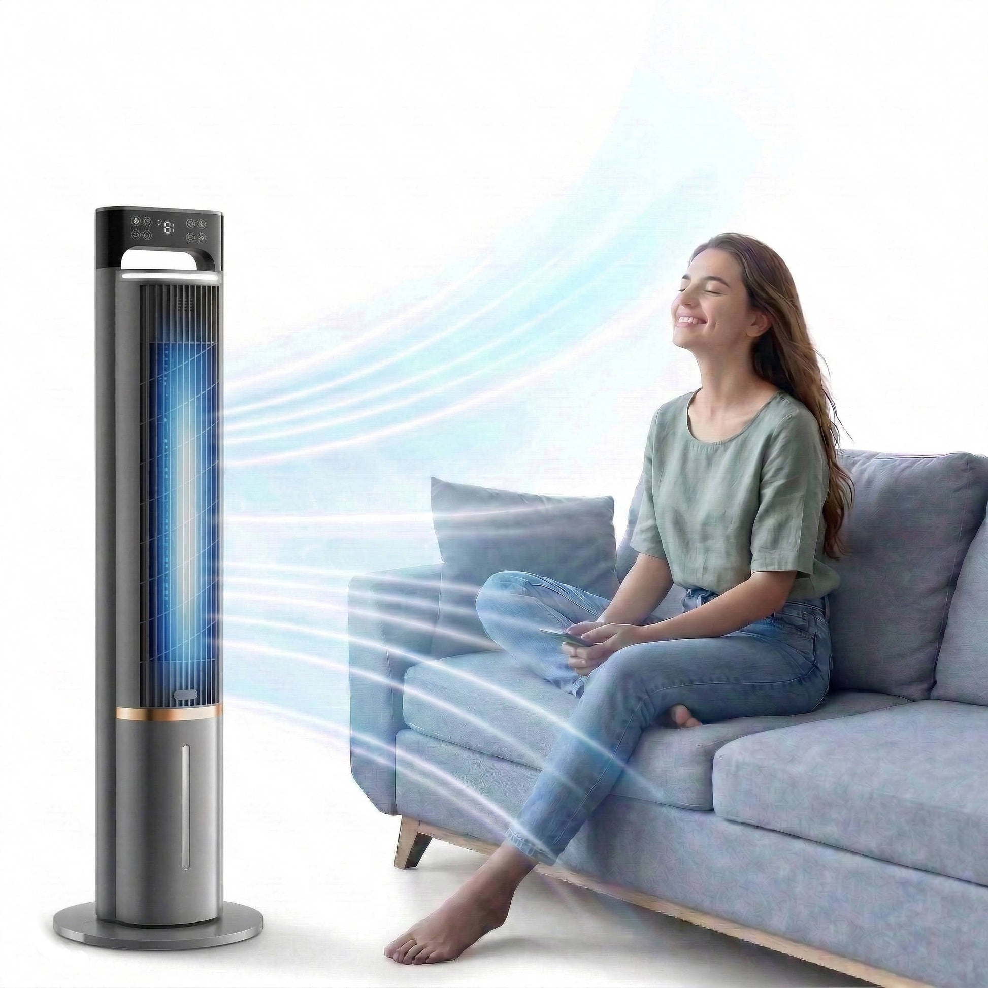 Portable Ac Unit Air Conditioner for Bedroom, Powerful & Smart Room Cooler, Windowless, Quiet for Sleep 0