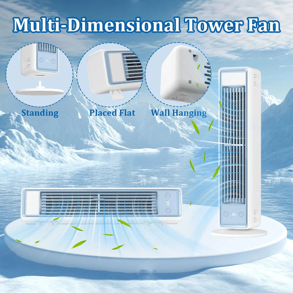 Portable Air Conditioner Fan | 3600mAh Battery | Remote Control | Adjustable Speed | Compact 1