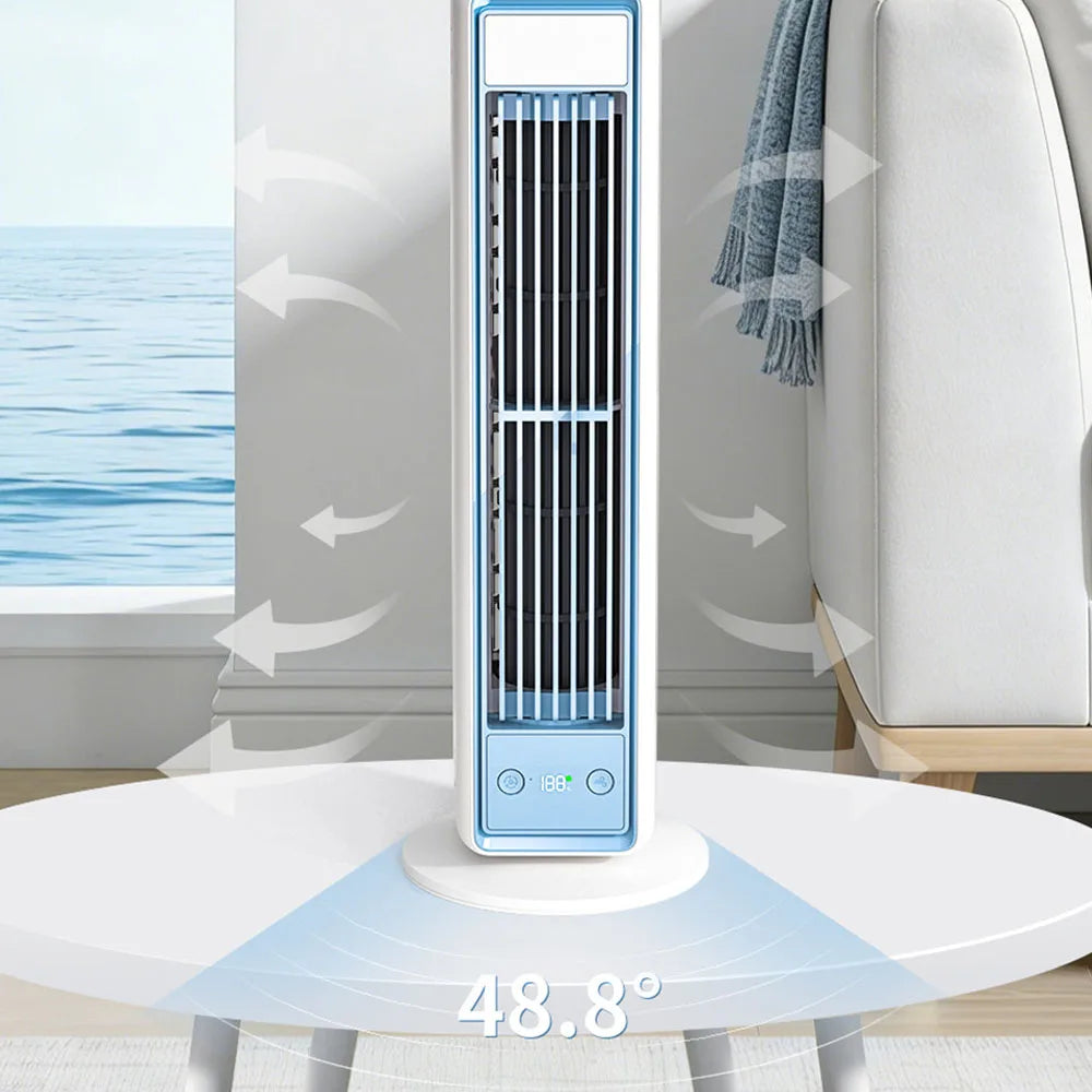 Portable Air Conditioner Fan | 3600mAh Battery | Remote Control | Adjustable Speed | Compact 4