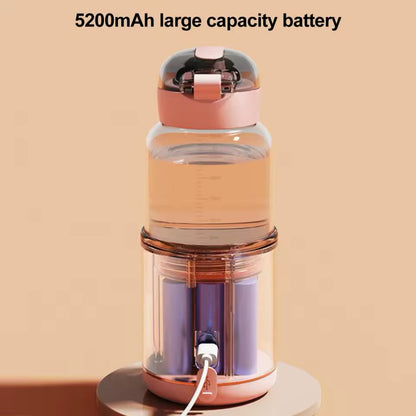Portable Baby Bottle Warmer | USB | Borosilicate Glass | 300ml | 37–55°C | LED Display | 8hr 7