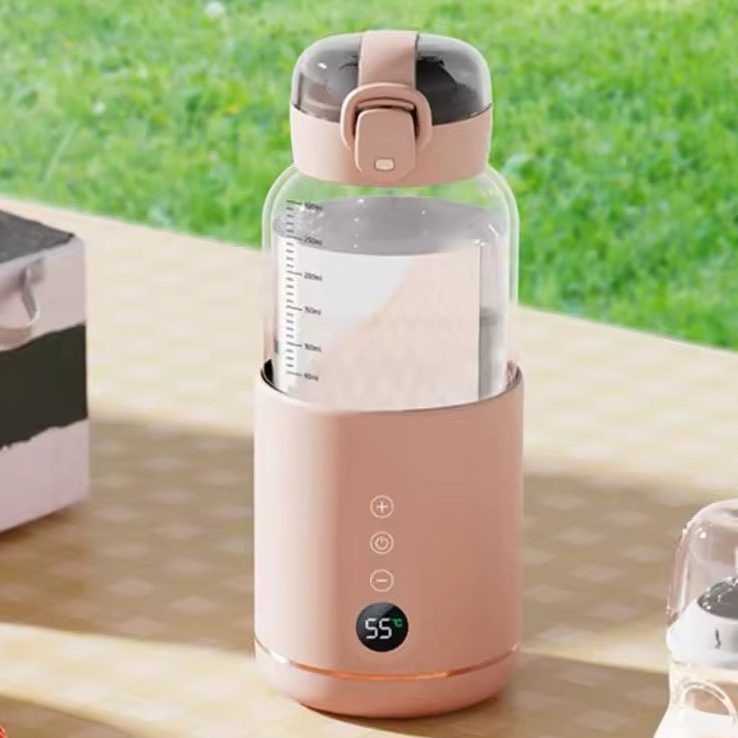 Royora Portable USB Baby Bottle Warmer 300ml with LED Display & Temperature Control