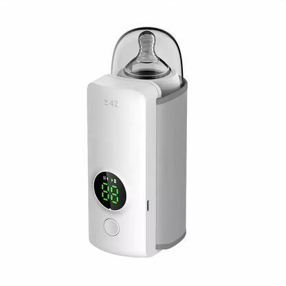 Portable Bottle Warmer | 6 Temperature Settings | Digital Display | USB Rechargeable | Travel 0