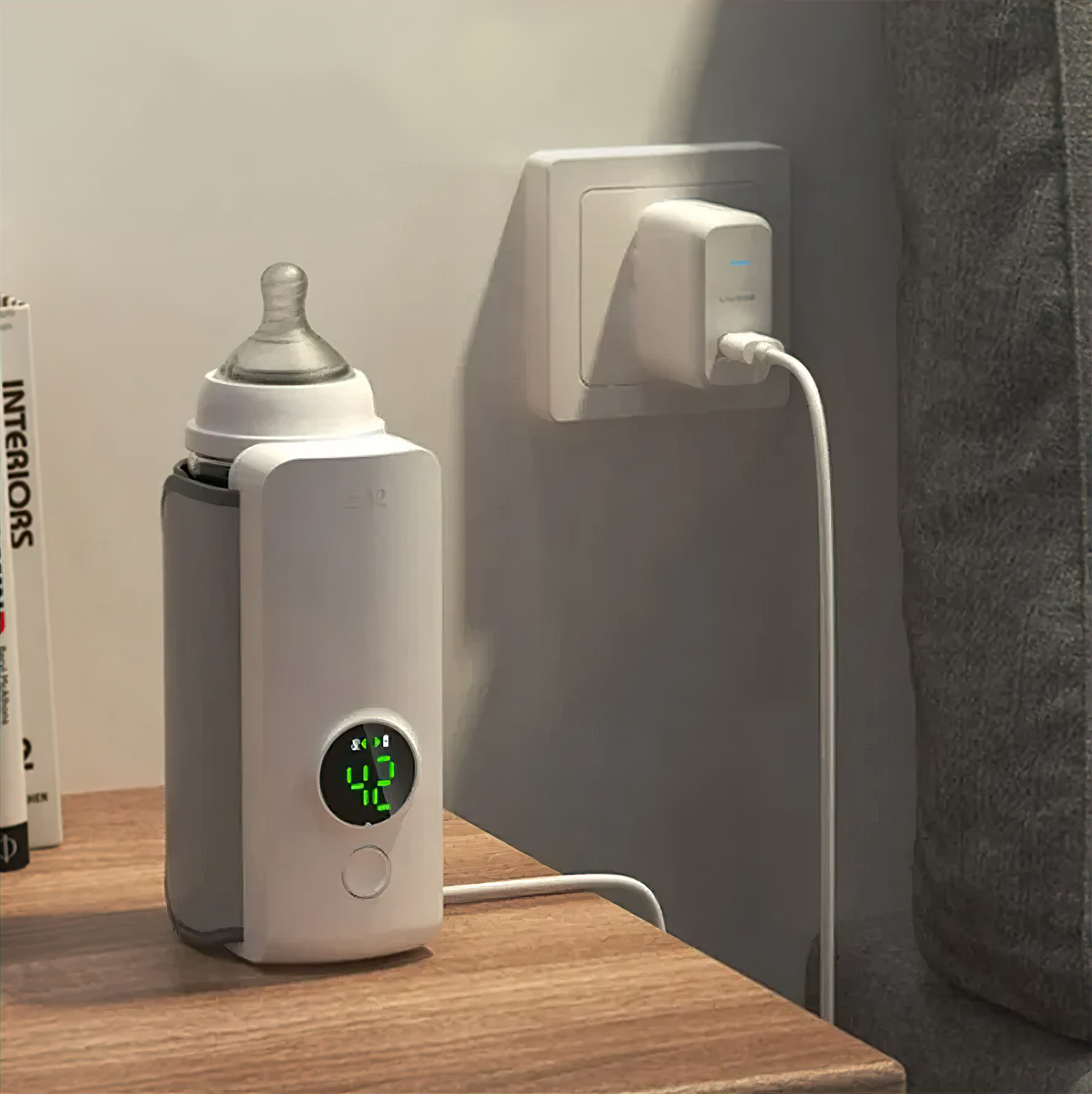 Portable Bottle Warmer | 6 Temperature Settings | Digital Display | USB Rechargeable | Travel 2
