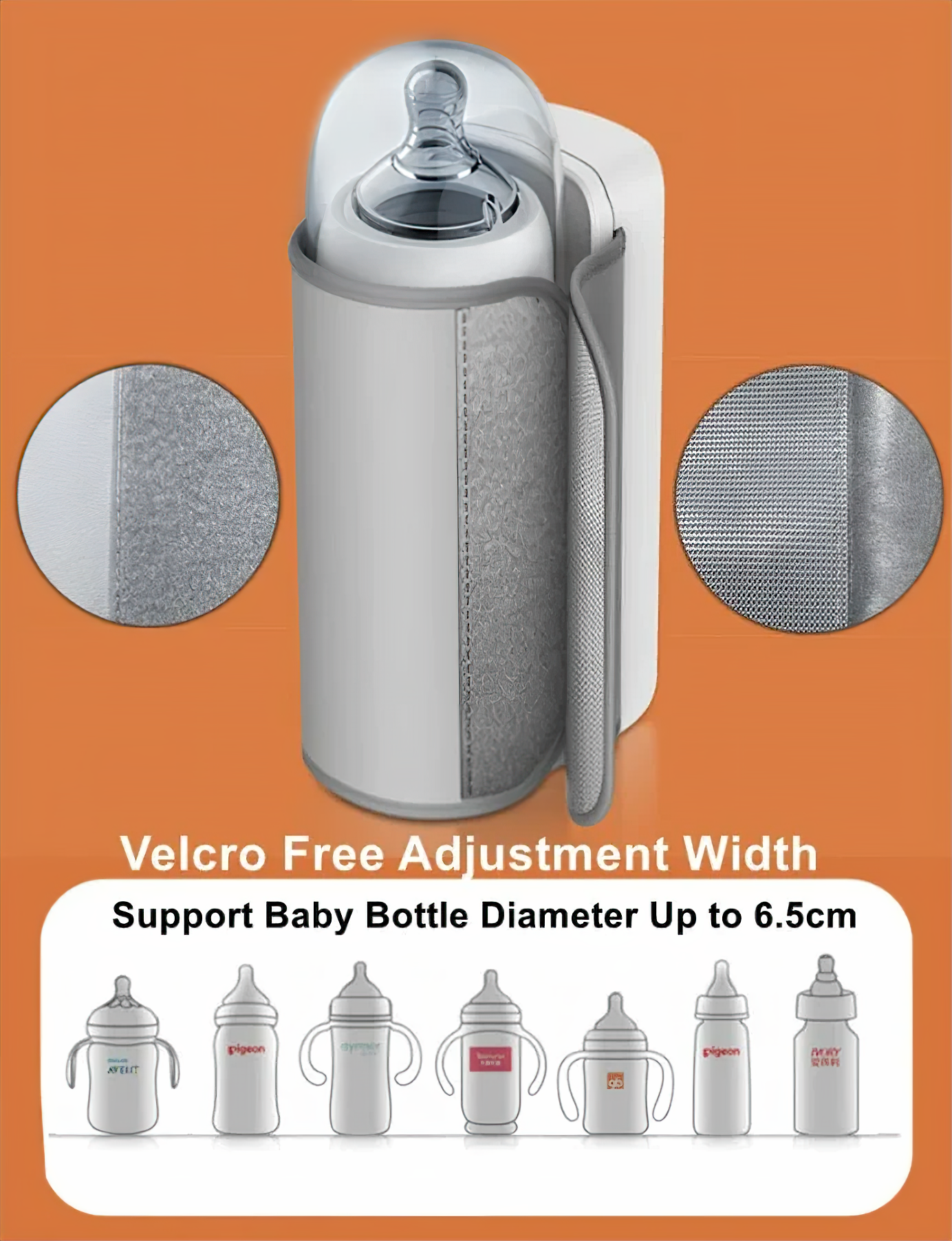 Portable Bottle Warmer | 6 Temperature Settings | Digital Display | USB Rechargeable | Travel 4