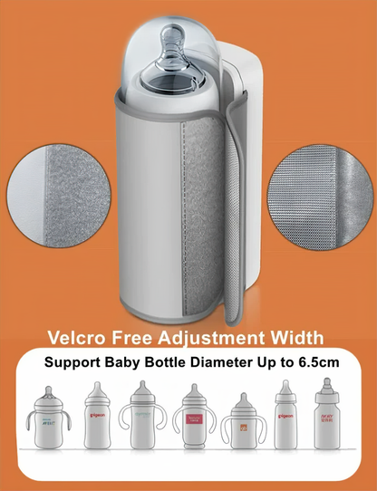 Portable Bottle Warmer | 6 Temperature Settings | Digital Display | USB Rechargeable | Travel 4