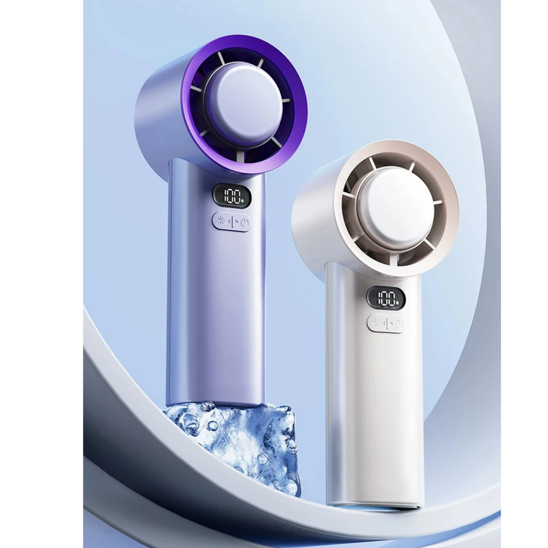 Portable Handheld Fan | USB Rechargeable | 3 Speed Settings | Up to 10-Hour Battery Life 1
