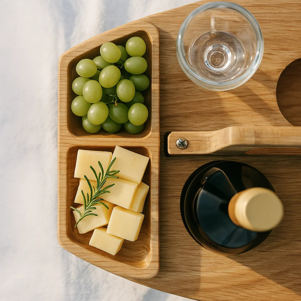 Portable Wooden Picnic Table – WineNest 3