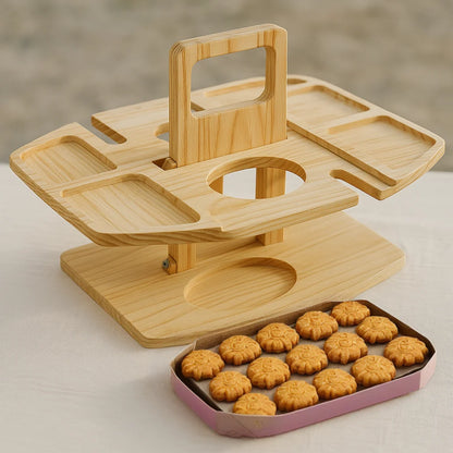 Portable Wooden Picnic Table – WineNest 6