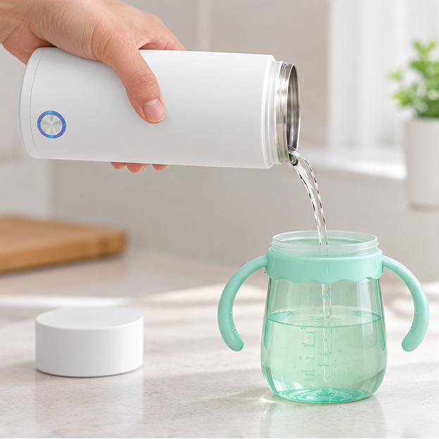Royeva Portable Electric Travel Kettle-450ml Stainless Steel Mini Water Boiler