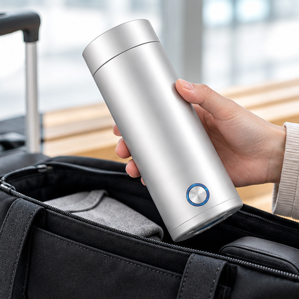 Royeva Portable Electric Travel Kettle-450ml Stainless Steel Mini Water Boiler
