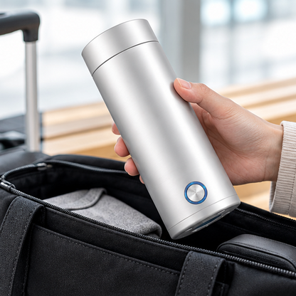 Royeva Portable Electric Travel Kettle-450ml Stainless Steel Mini Water Boiler
