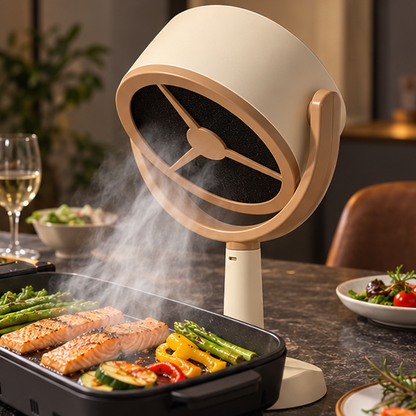 Royora Portable Range Hood Mini Kitchen Exhaust Fan with Adjustable Speeds