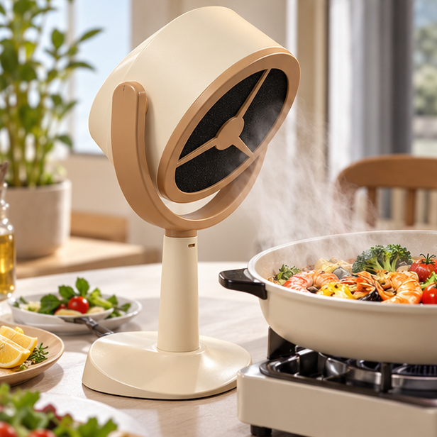 Royora Portable Range Hood Mini Kitchen Exhaust Fan with Adjustable Speeds