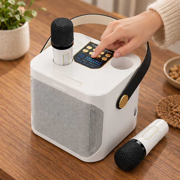 Royeva Portable Bluetooth Karaoke Speaker With 360 Surround Sound