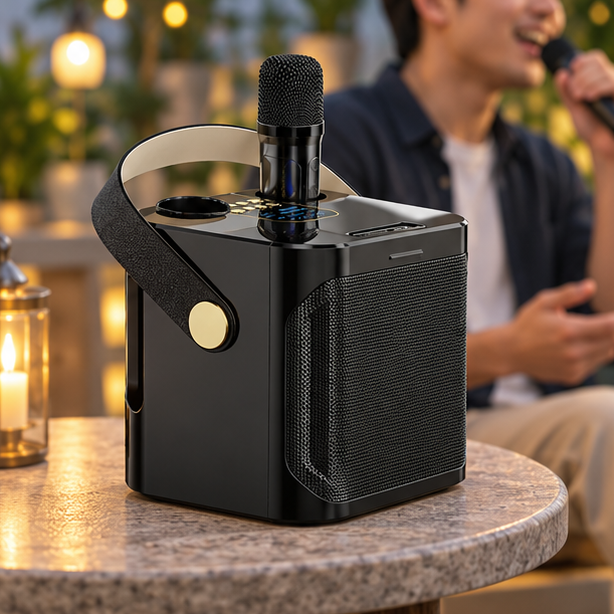 Royeva Portable Bluetooth Karaoke Speaker With 360 Surround Sound