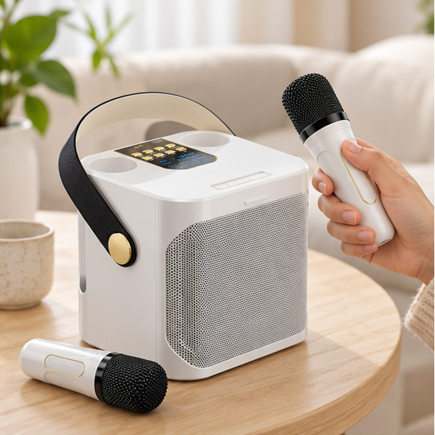 Royeva Portable Bluetooth Karaoke Speaker With 360 Surround Sound