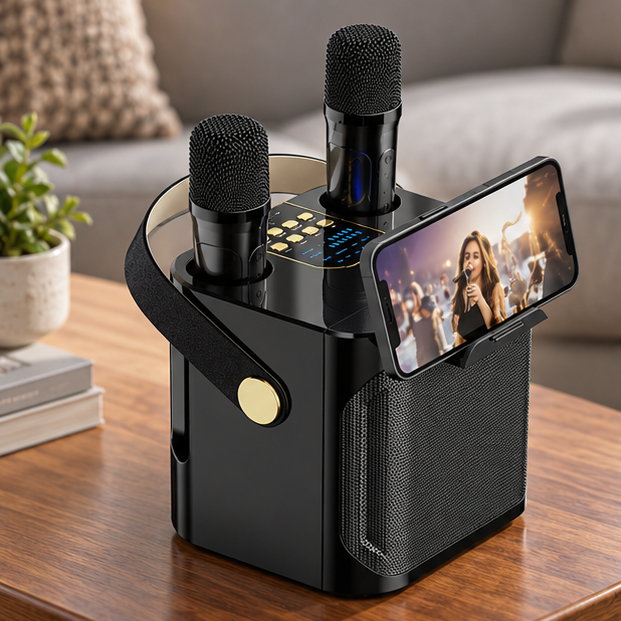 Royeva Portable Bluetooth Karaoke Speaker With 360 Surround Sound