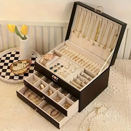 Premium Leather Jewellery Organizer 0